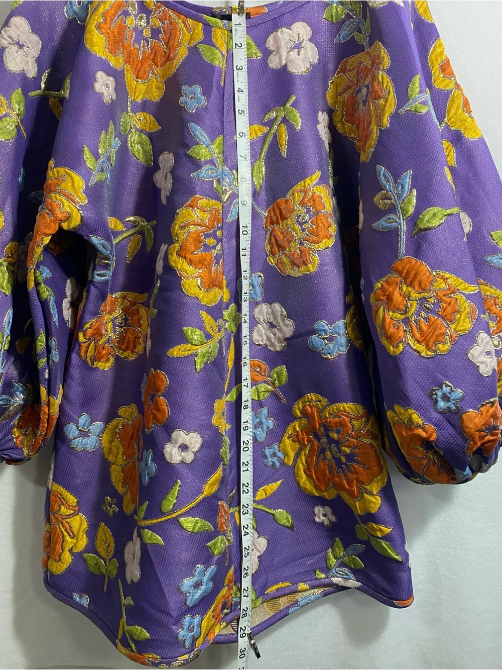 Free People Arianne Elmy Slim Fit Good Luck Dress Purple Orange Floral XS NWT - Picture 10 of 14